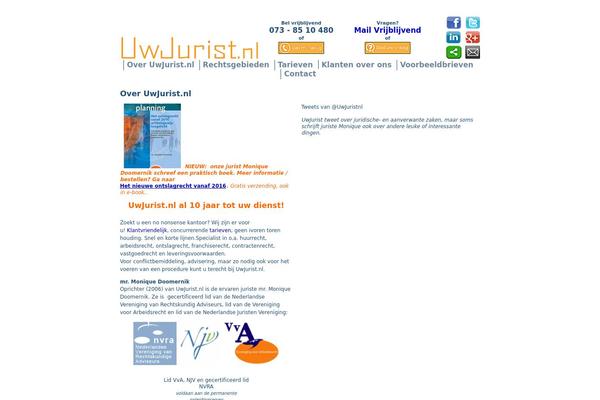 uwjurist.nl site used Migration-theme-master