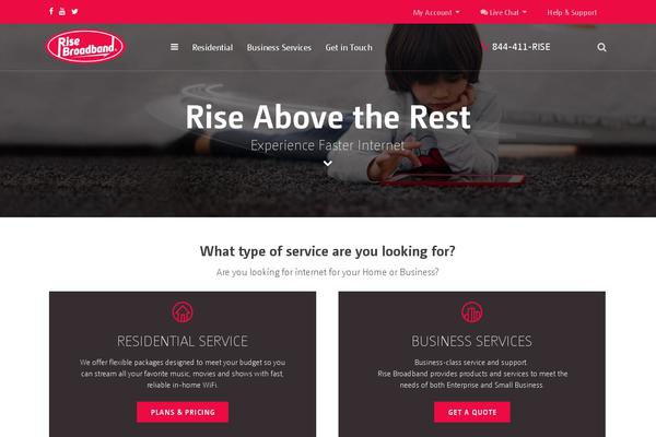 Rise-broadband theme site design template sample