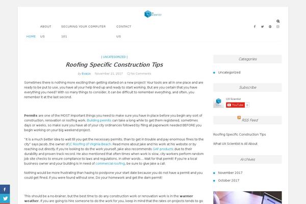 Twenty Seventeen theme site design template sample