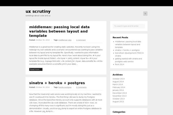 Wpex-blogger theme site design template sample