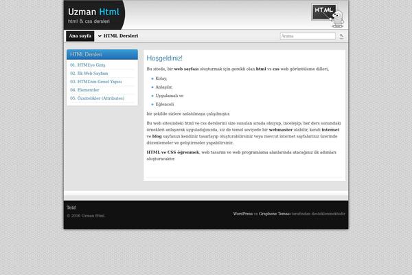 Graphene theme site design template sample