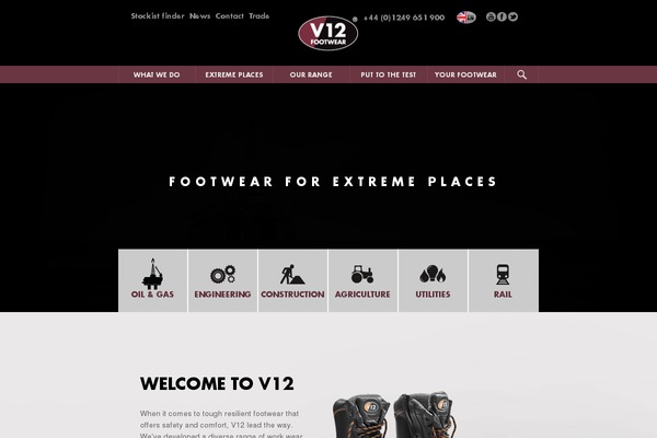 V12 theme site design template sample