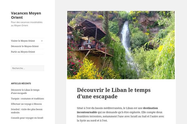 Twenty Fifteen theme site design template sample