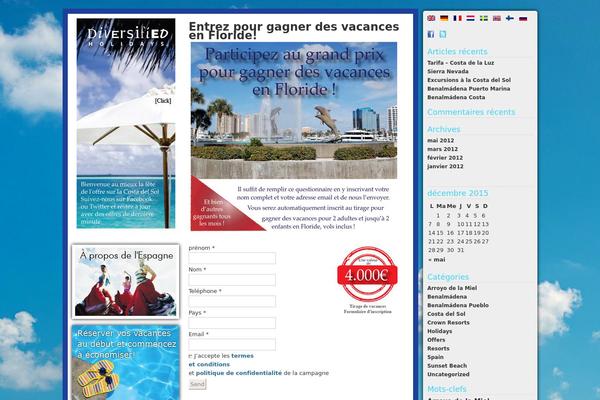 vacancesenespagneoffre.com site used Diversified