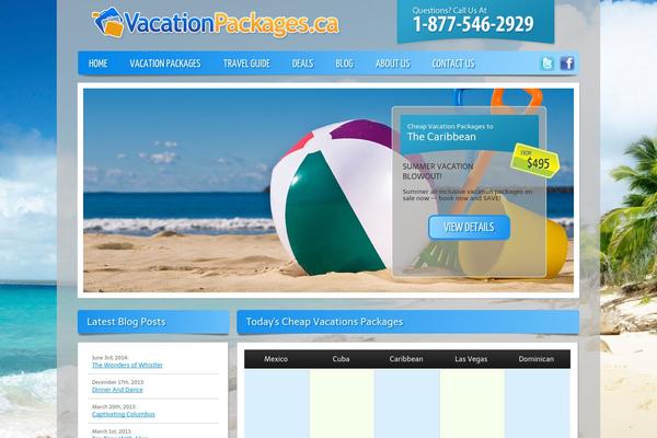 vacationpackages.ca site used Vps