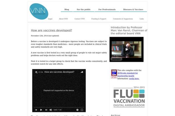 vaccinews.net site used Vaccinewsstyle