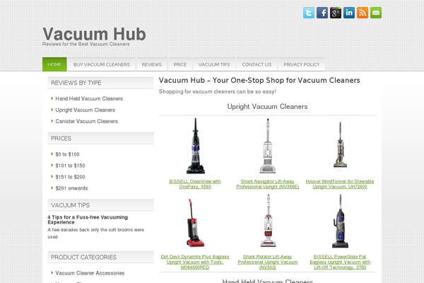 vacuumhub.com site used Vacuumhub
