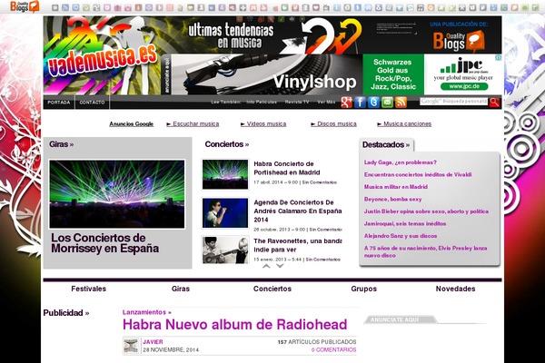 WordPress website example screenshot