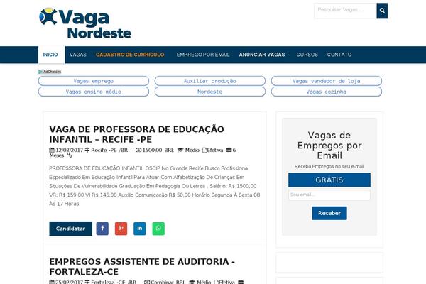 vaganordeste.com.br site used FirstSite