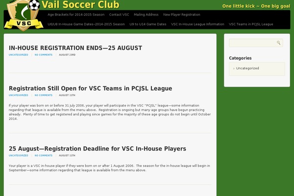 vailsoccerclub.org site used Soccerclub