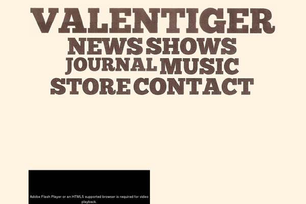 valentigermusic.com site used Vt