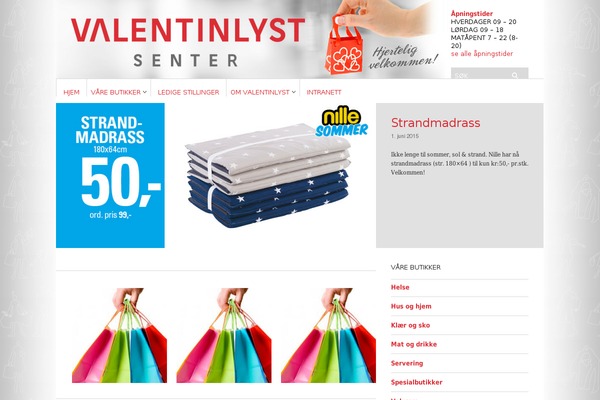 valentinlyst.no site used Senter21