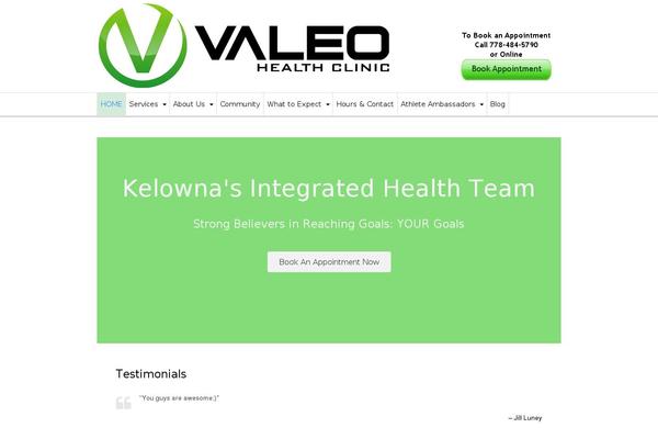 Valeo theme site design template sample