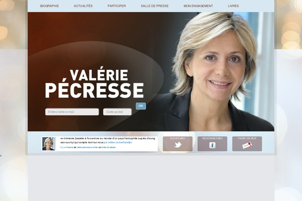 valeriepecresse.fr site used Politician