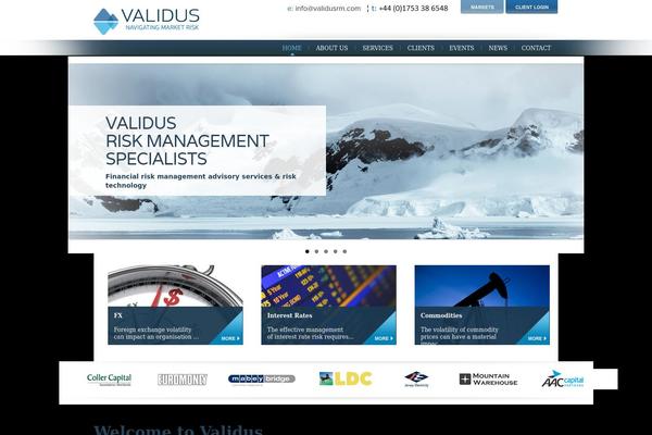 validus theme websites examples