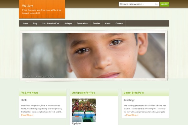 Outreach theme site design template sample