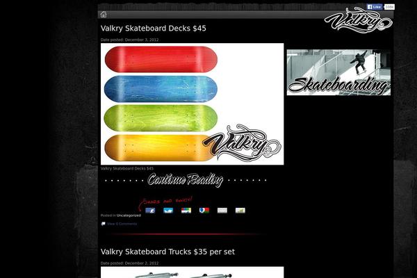 valkry.com site used Valkrytheme