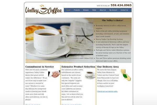 valleycoffee.com site used Vctheme