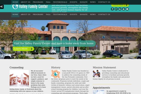 valleyfamilycenter.org site used Hope-charity-theme