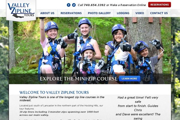 valleyziplinetours.com site used Moesia Pro