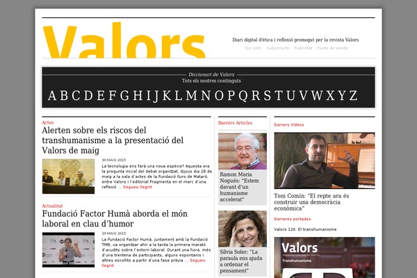 valors.org site used Valors