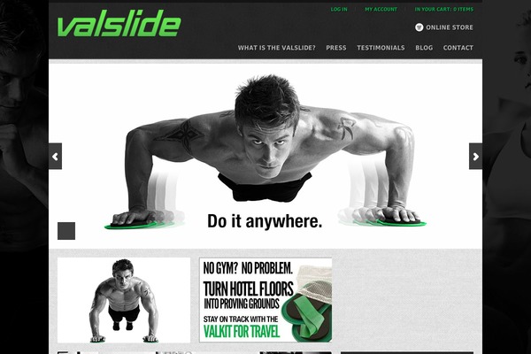 valslide.com site used Starkers