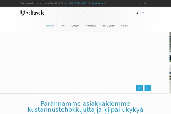 valtavalo.fi site used Flexer