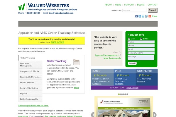 valuedwebsites.com site used Vw_2016