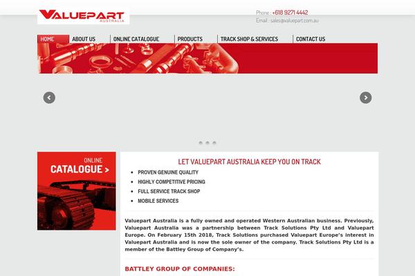 valuepart.com.au site used Valuepart