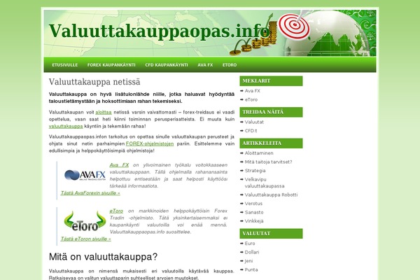 valuuttakauppaopas.info site used Teema