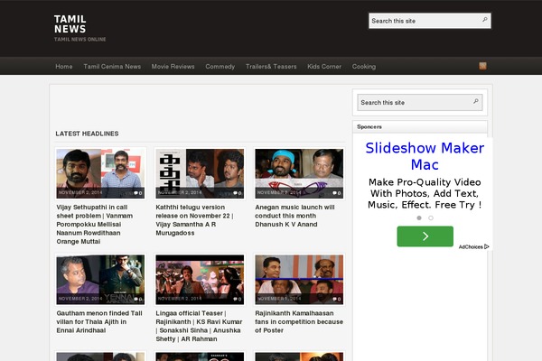 WordPress website example screenshot