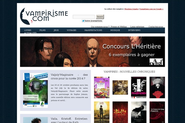 vampirisme.com site used Vampirisme