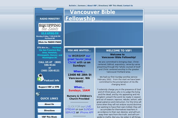 vancouverbible.org site used Antioch