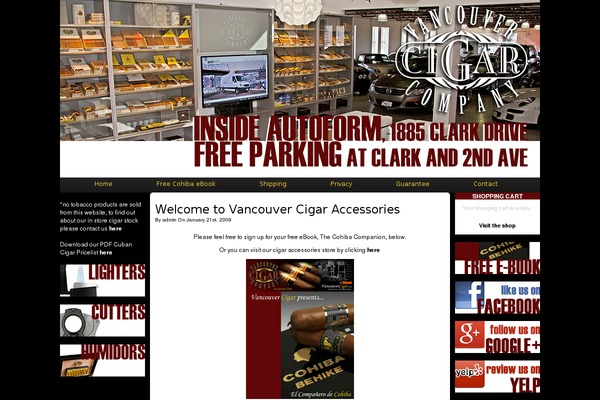 vancouvercigaraccessories.com site used Thefieldchair