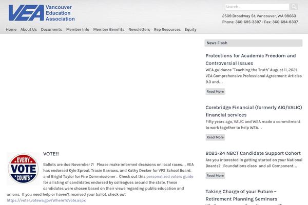 WordPress website example screenshot