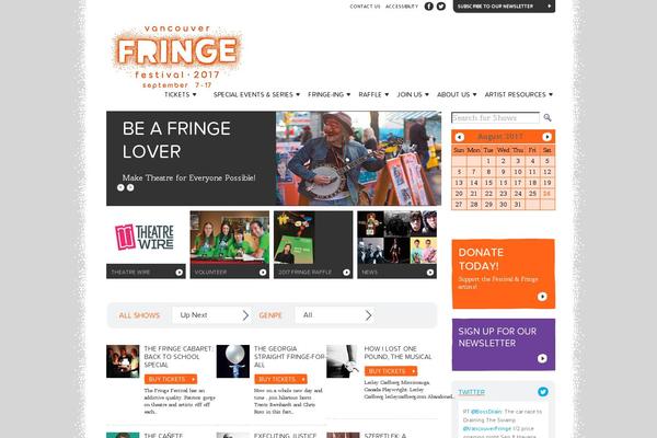 vancouverfringe.com site used Fringe