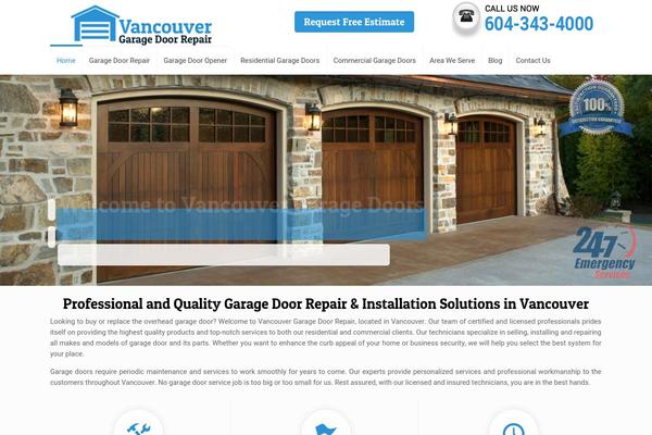 vancouvergaragedoorrepair.ca site used Garagedoor