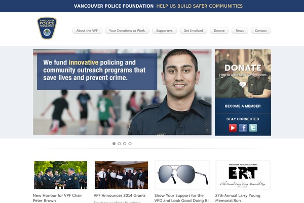 vancouverpolicefoundation.org site used Vancouverpolicefoundation