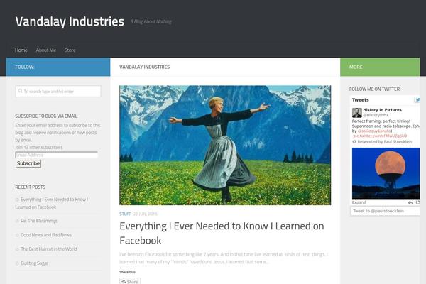 Hueman theme site design template sample