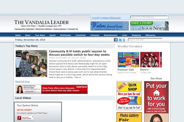 vandalialeader.com site used Lakewaypublishers2015