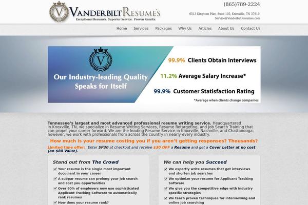 WordPress website example screenshot
