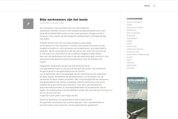 WordPress website example screenshot