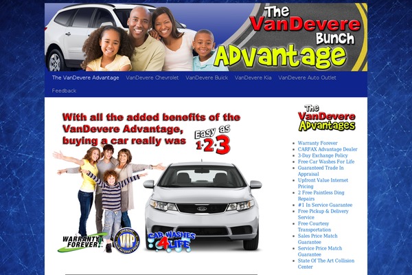 vandevereadvantage.com site used Twenty Ten