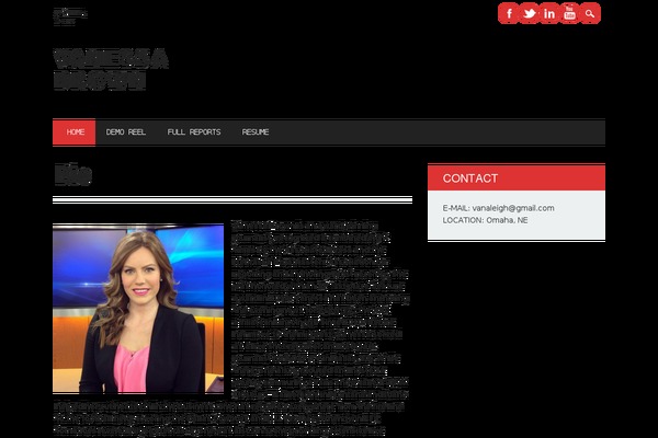 vanessabrown.tv site used The Newswire
