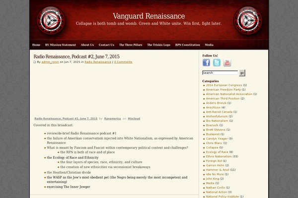 vanguardrenaissance.com site used Zeke2col