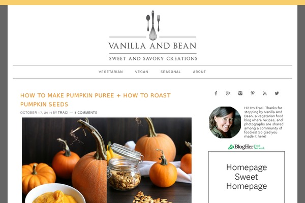 vanillaandbean.com site used Vanilla-bean