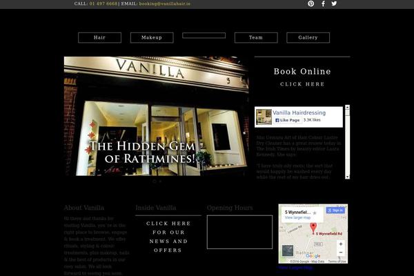 vanillahair.ie site used Vanillahair