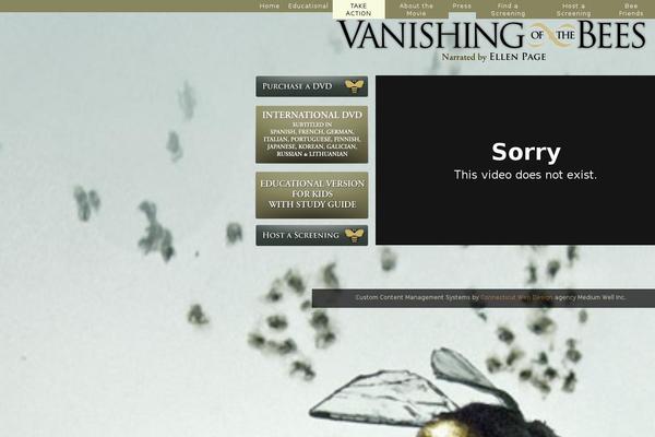 vanishingbees.com site used Vbees