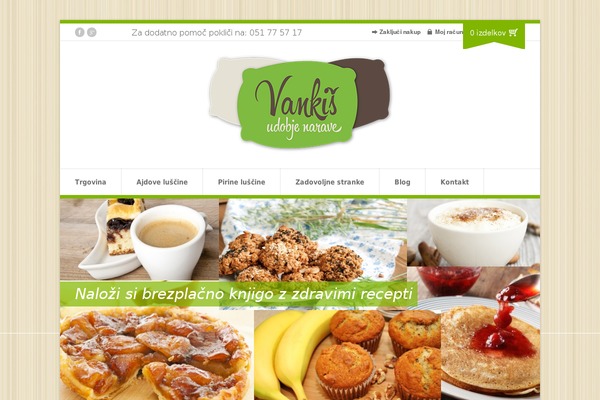 vankis.si site used Organic Shop
