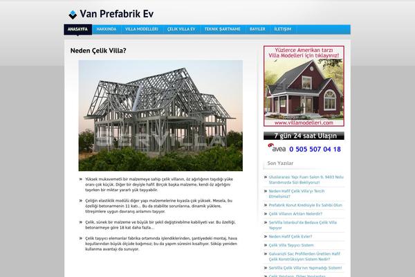 vanprefabrikev.com site used Celik-villa-tema-2014